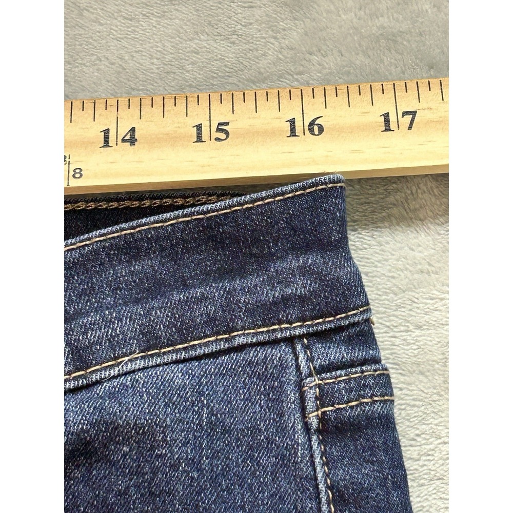 Nicole Miller Womens 10 Blue Jean Soho Ankle High Rise Skinny Stretch Whiskered - Picture 9 of 13
